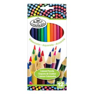 Akvarelové farebné ceruzky Royal & Langnickel - sada 12 ks 